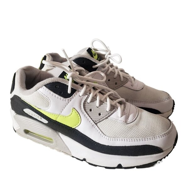 Nike Air Max 90 White Hot LIme Youth size 5.5Y women's 7